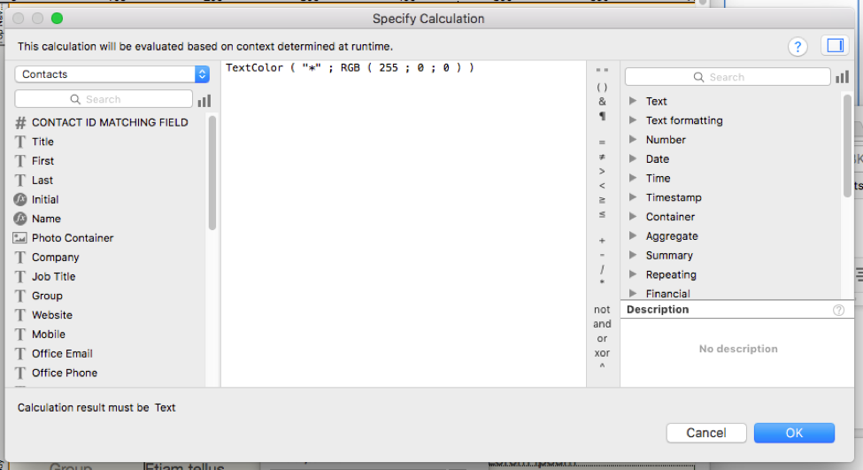 Required Fields in FileMaker Pro